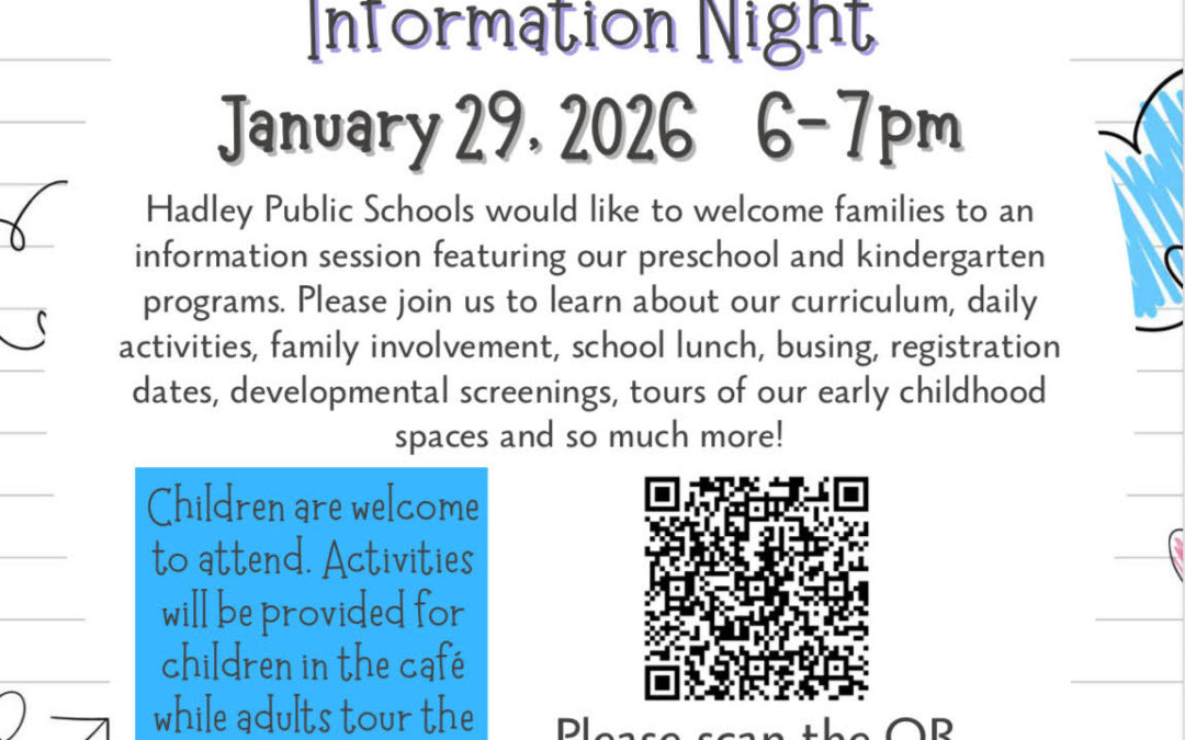 Preschool & Kindergarten Information Night – January 29, 2026 @ 6-7pm