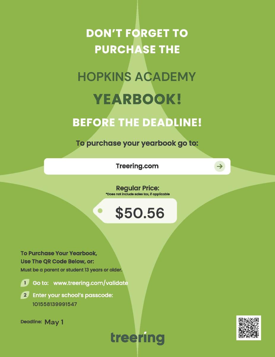 Year book purchase flyer. Click to view order